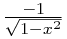 1/sqrt(x^2-1)