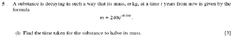 question: OCR GCE Maths 4723/01 q5(i)