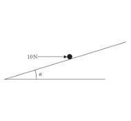 image: particle held on plane Edexcel M1 June 2017